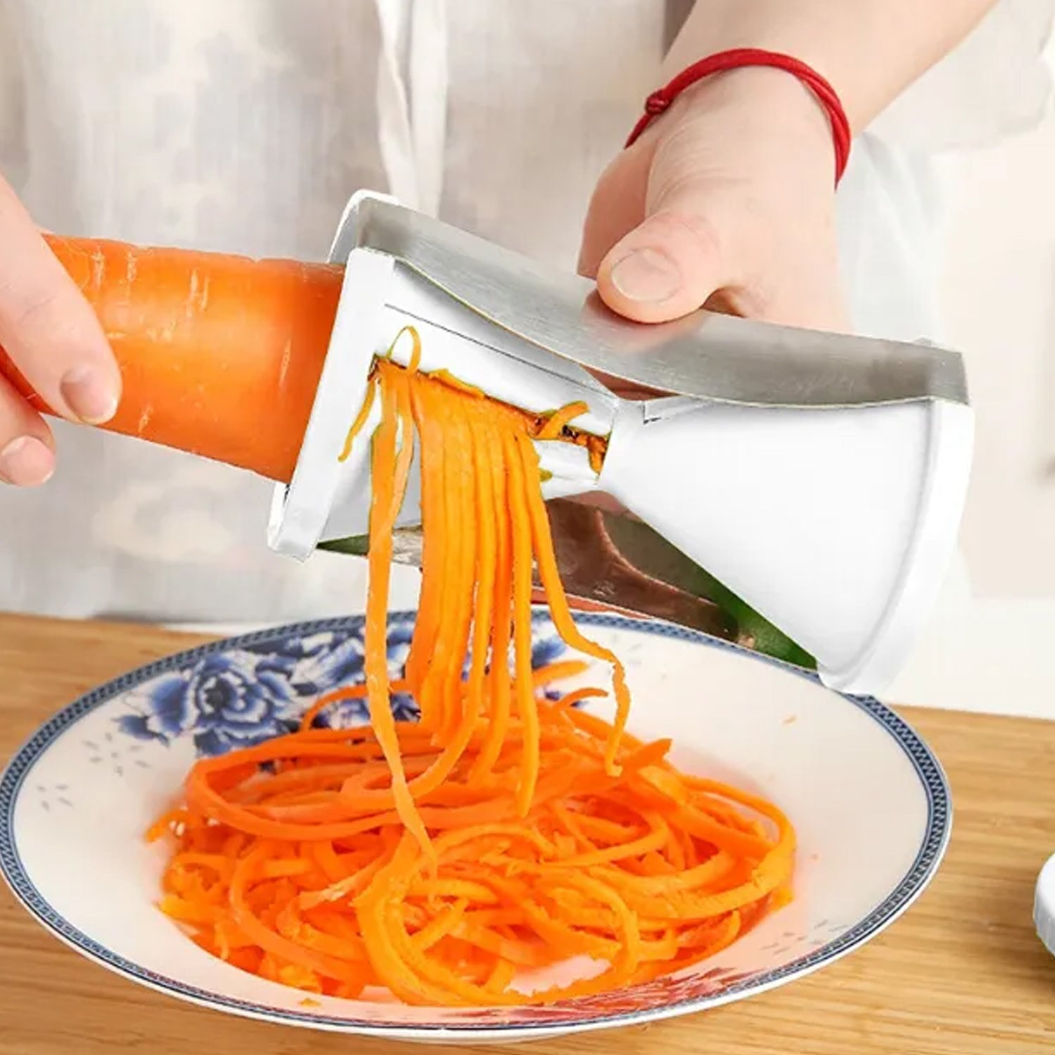 1852A Portable Spiralizer Vegetable Slicer Handheld Spiralizer Peeler Stainless Steel Spiral Slicer For Salad Vegetables Fruit Slicer 1852A Portable Spiralizer Vegetable Slicer Handheld Spiralizer Peeler Stainless Steel Spiral Slicer For Salad Vegetables Fruit Slicer